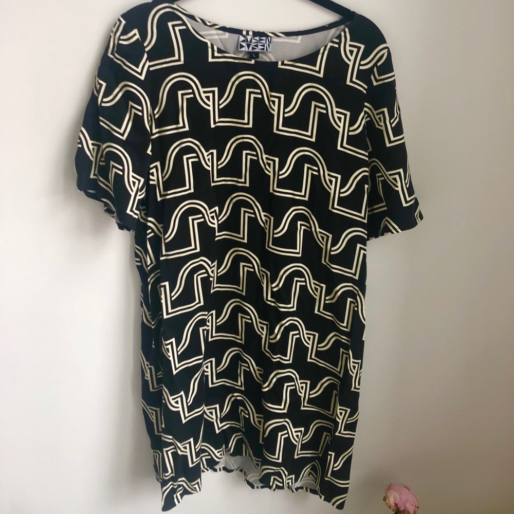 Dusen Dusen wave print dress